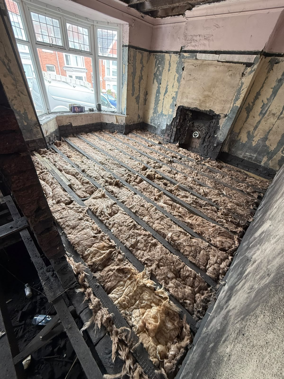 Structural floor progress, second view